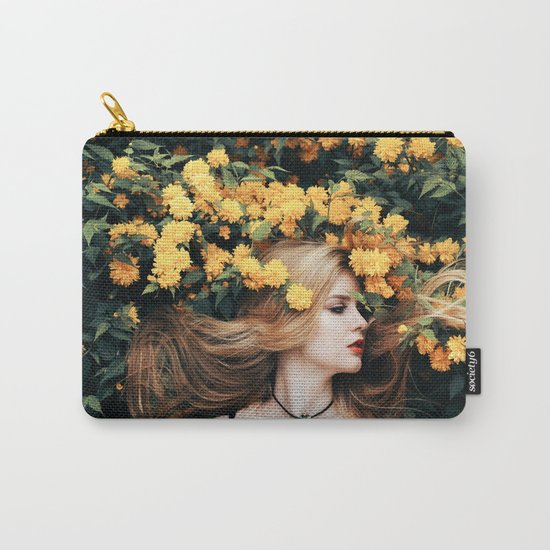 Floral girl Carry-All Pouch