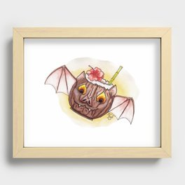 Tiki Bat Recessed Framed Print