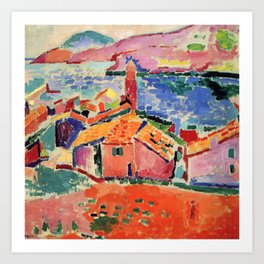 HENRI MATISSE Art Poster or Canvas Print /"View of Collioure/" Mediterranean Coast