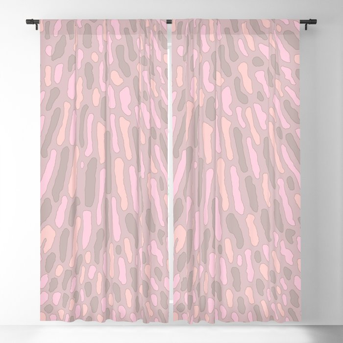 Organic Abstract Cuccino Neutral Blackout Curtain By Organic Abstract Cuccino Neutral