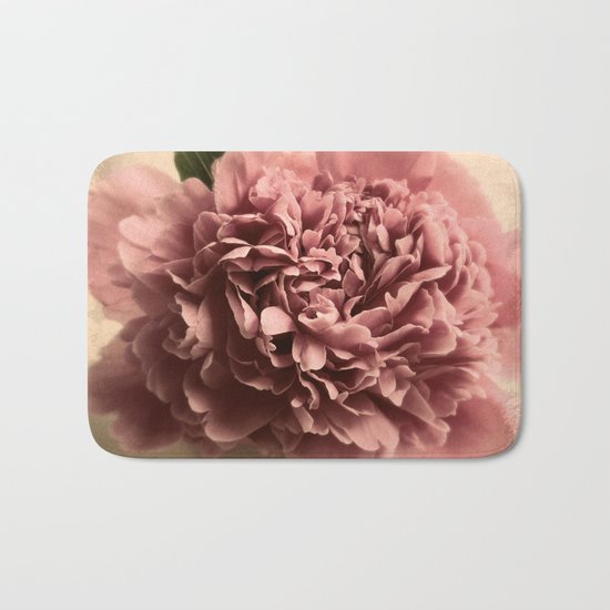 Shabby Peony Bath Mat