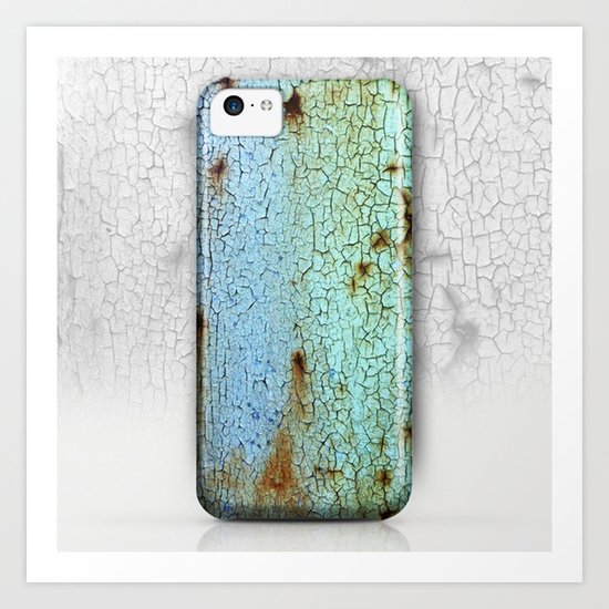 Crackled Case Art Print