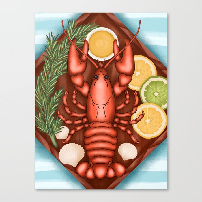 Caribbean lobster Canvas Print