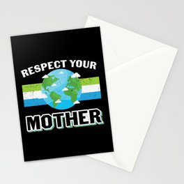 Respect Your Mother Earth Stationery Card