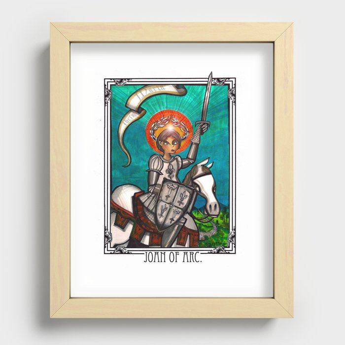 Joan of Arc Recessed Framed Print