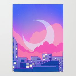 Dreamy Moon Nights Poster