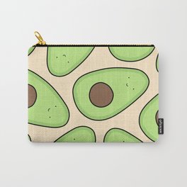 Cute Avocado Pattern Carry-All Pouch | Avocados, Avocado, Kawaii, Cute, Drawing 