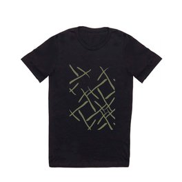 Dark green cross marks T Shirt