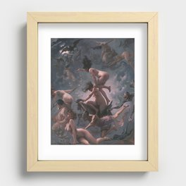 WITCHES GOING TO THEIR SABBATH / THE DEPARTURE OF THE WITCHES - LUIS RICARDO FALERO Recessed Framed Print