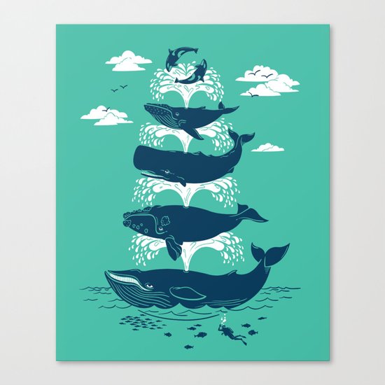 Whale of a Time Canvas Print