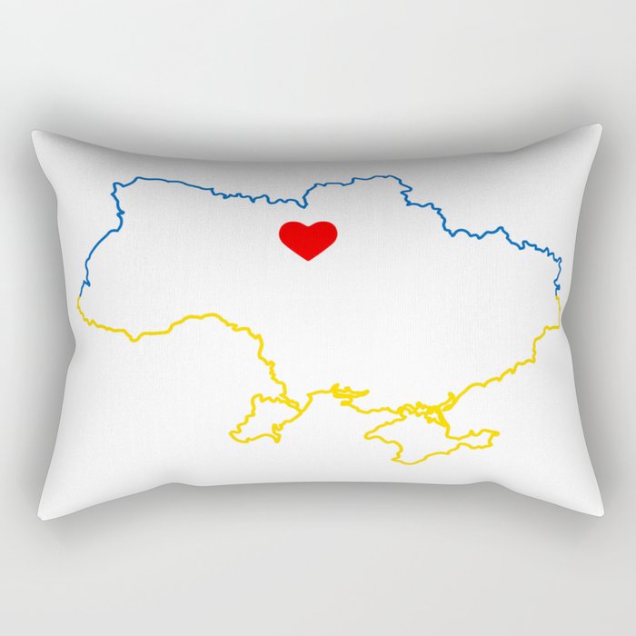 I love Ukraine Rectangular Pillow