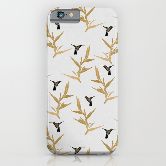 hummingbird & flower ii iphone case