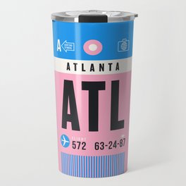 Luggage Tag A - ATL Atlanta USA Travel Mug