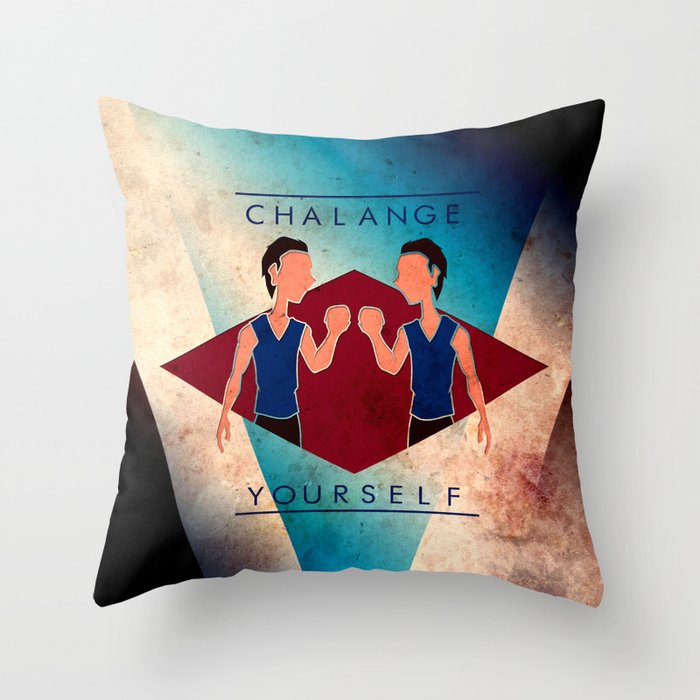 Challenge Yourself  Throw Pillow