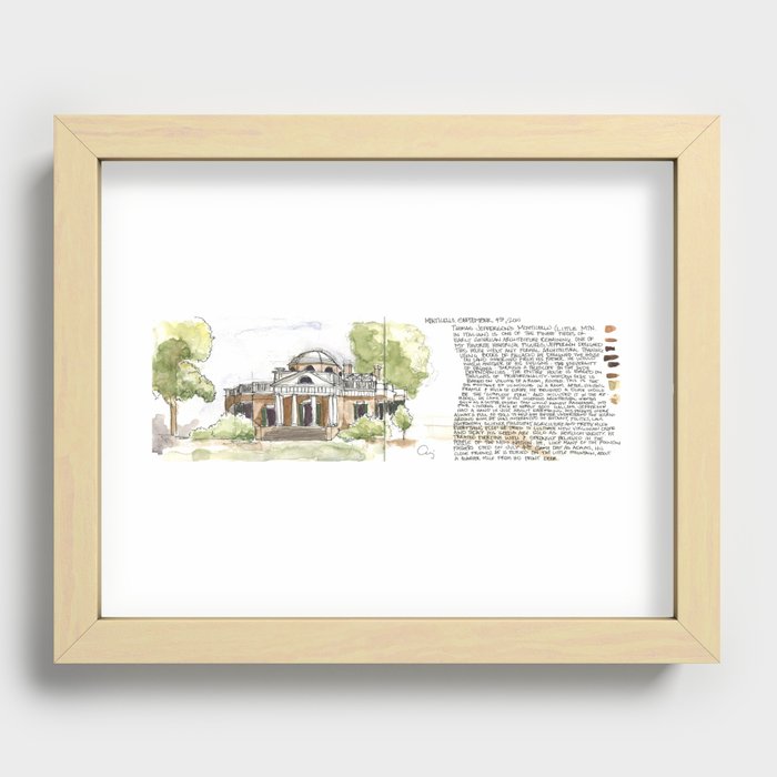 Monticello Recessed Framed Print