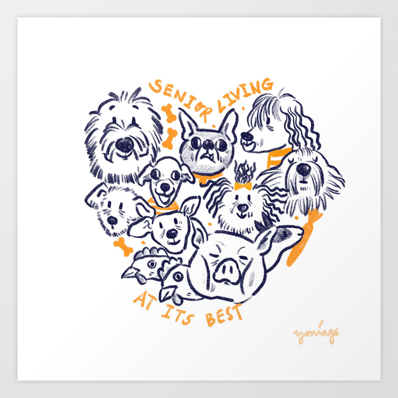 Senior Living At Its Best Art Print By Yomings Society6 Artists across the globe can upload and sell their art. society6