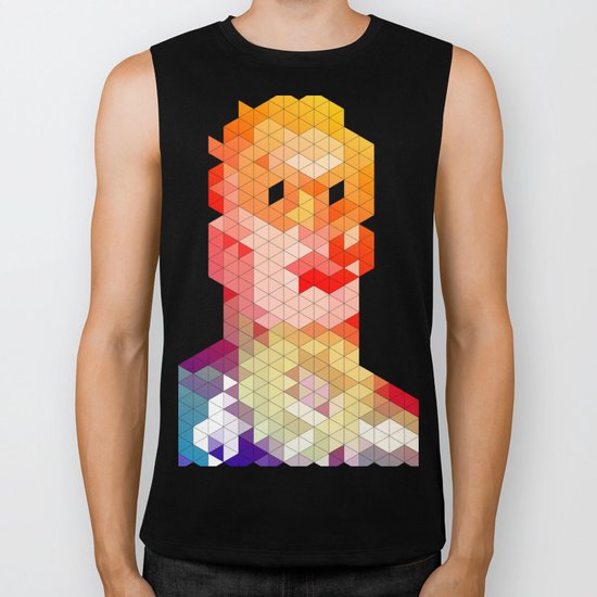 Geometric Hero 2 Biker Tank