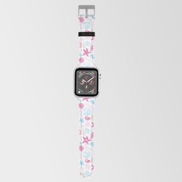 Blue & Pink Seashells Apple Watch Band