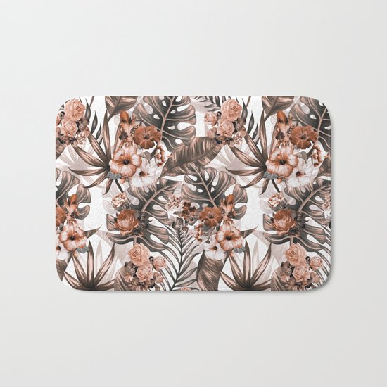 Tropical Pattern Bath Mat