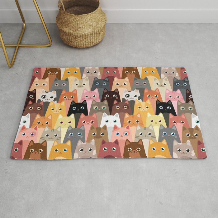Cats Pattern Rug