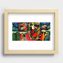 bass player Recessed Framed Print
