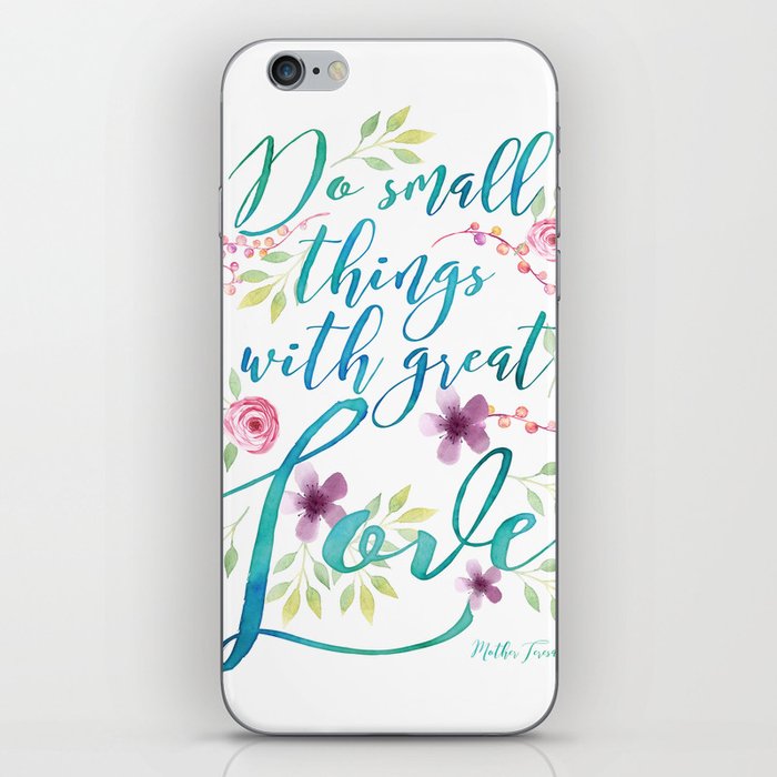 Do Small Things With Great Love Mother Teresa Quote Watercolor