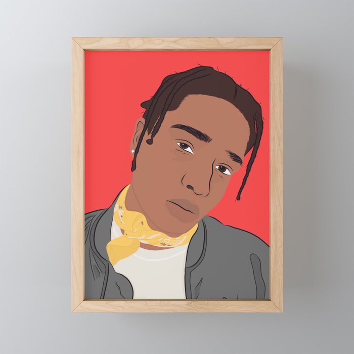 A$ap Rocky Framed Mini Art Print