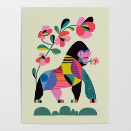 Modern Gorilla Poster