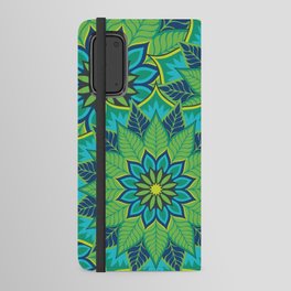 Emerald Green Mandala Abstract Pattern Android Wallet Case