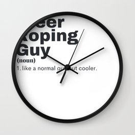 Steer Roping Guy - Steer Roping Wall Clock