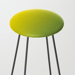 OMBRE YELLOW GREEN COLOR GRADIENT PATTERN  Counter Stool