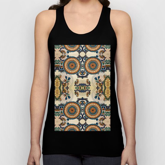 Indian Feather Pattern Unisex Tank Top