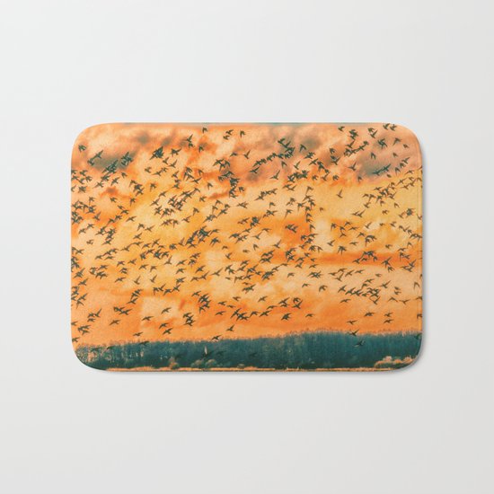 Birds flying skills Bath Mat