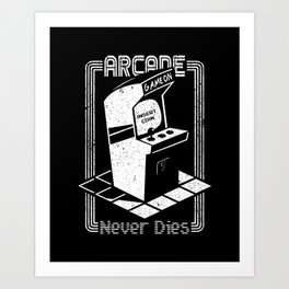 arcade machine retro video game Art Print