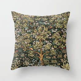William Morris Tree Of Life, Morris floral, No 4. Throw Pillow