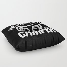 Welcome To Our Camper Floor Pillow