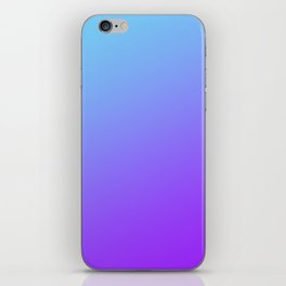Colorful Sunset Blue Fuchsia Gradient iPhone Skin