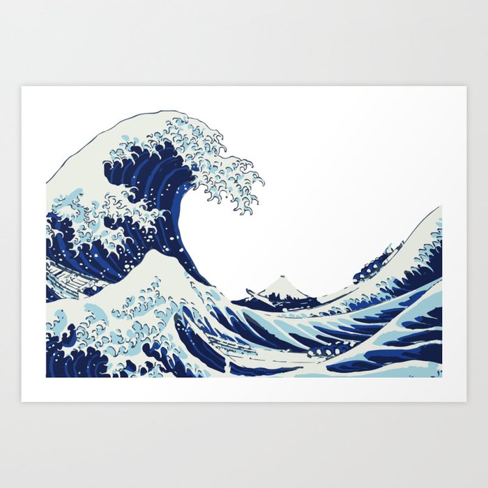 The Big Wave Art Print