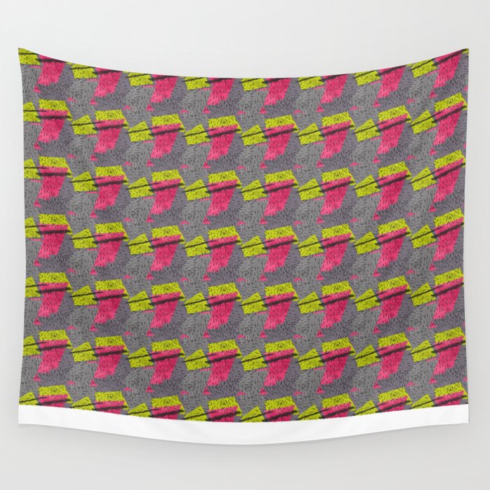 Abstract strawberry Wall Tapestry