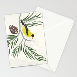 Goldfinch On Pine Stationery Cards