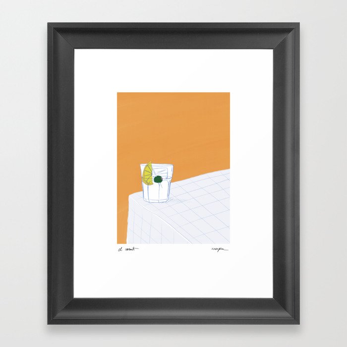 El vermut Framed Art Print