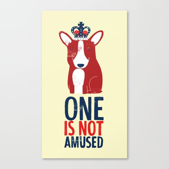 One is not amused Canvas Print