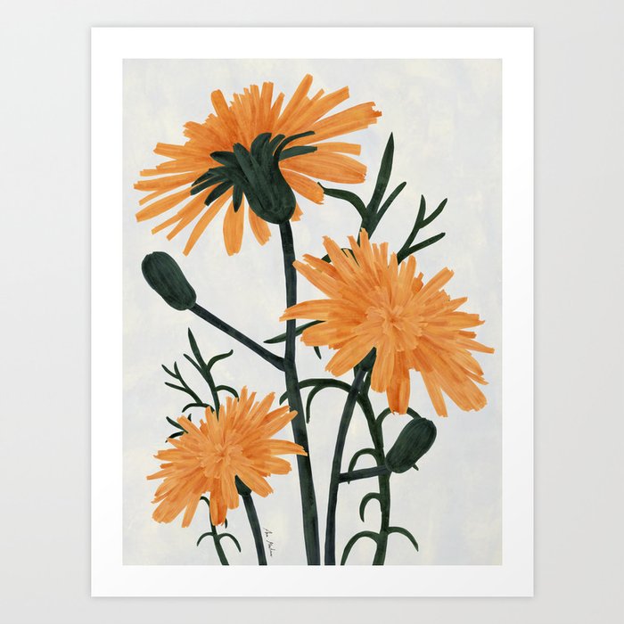 Wildflowers acrylic Art Print