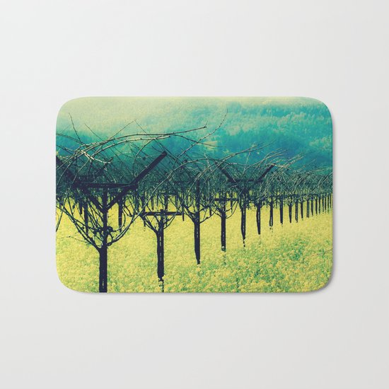 Winter Vineyard I - Serenity Bath Mat