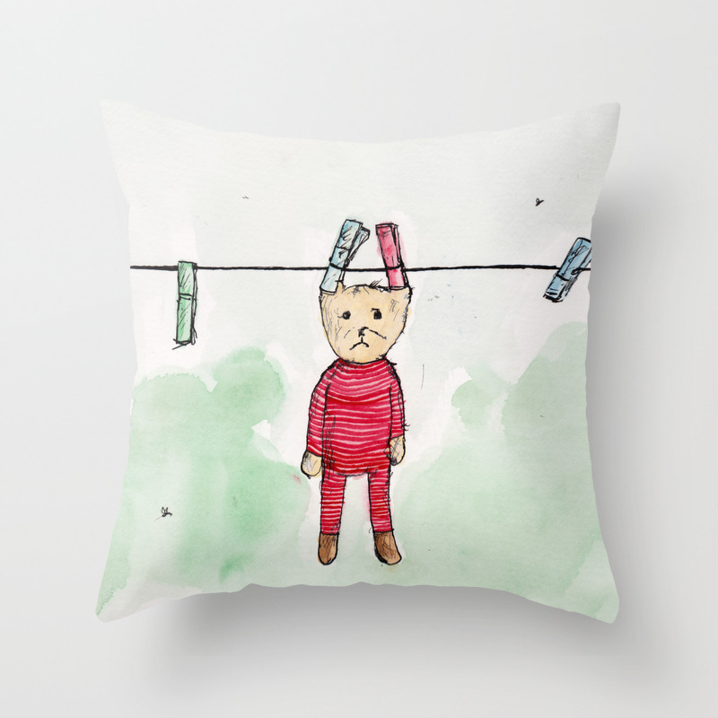 how to dry throw pillows