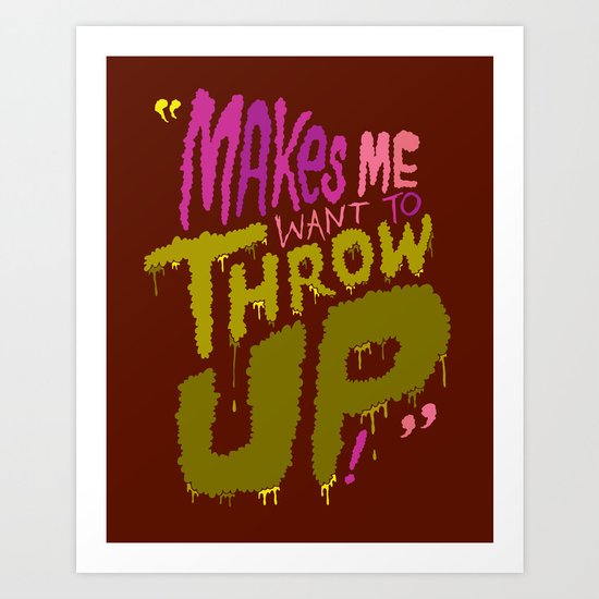 Spewing Santorum Art Print