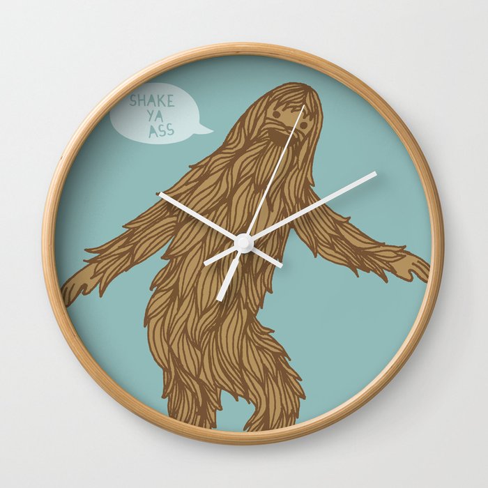 Sassysquatch Wall Clock