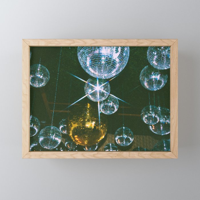 Disco Ball Ceiling Framed Mini Art Print