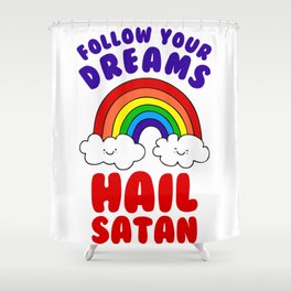 Hail Satan Shower Curtain
