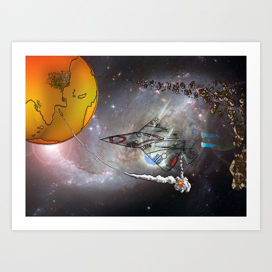 Stealth Bomber Art Print